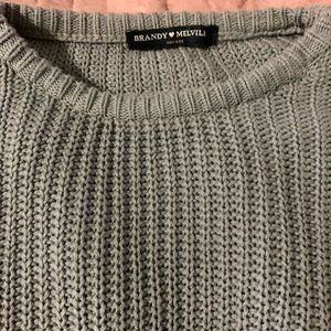 Brandy Melville Knit Sweater Grey